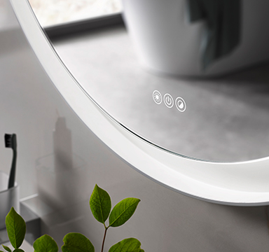 Illuminated mirrors