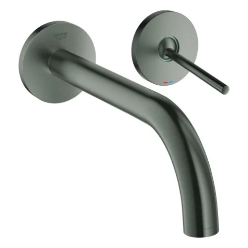Grohe Atrio 2-Loch- Waschtischbatterie, Wandmontage, Ausladung 221mm
