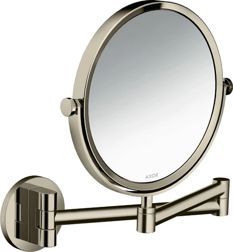 Hansgrohe AXOR Universal Circular shaving mirror, 1.7x magnification, swivel, tilt, 42849 Hansgrohe AXOR Universal Circular shaving mirror, 1.7x magnification, swivel, tilt, 42849