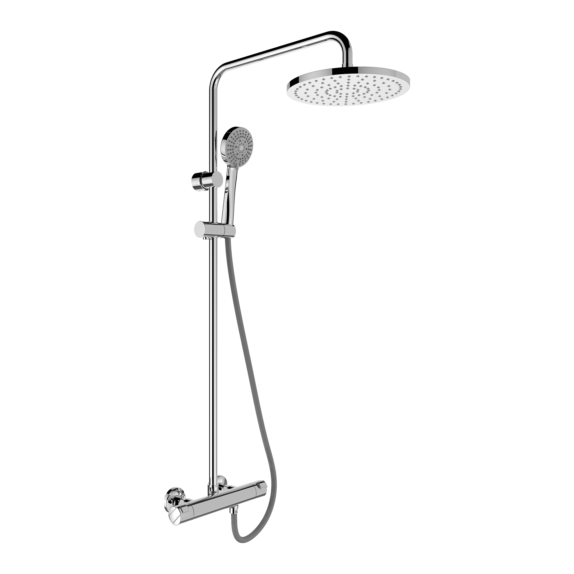 Laufen Citypro Liberty Duschsystem, Mit Thermostat, Schwenkbare Kopfbrause