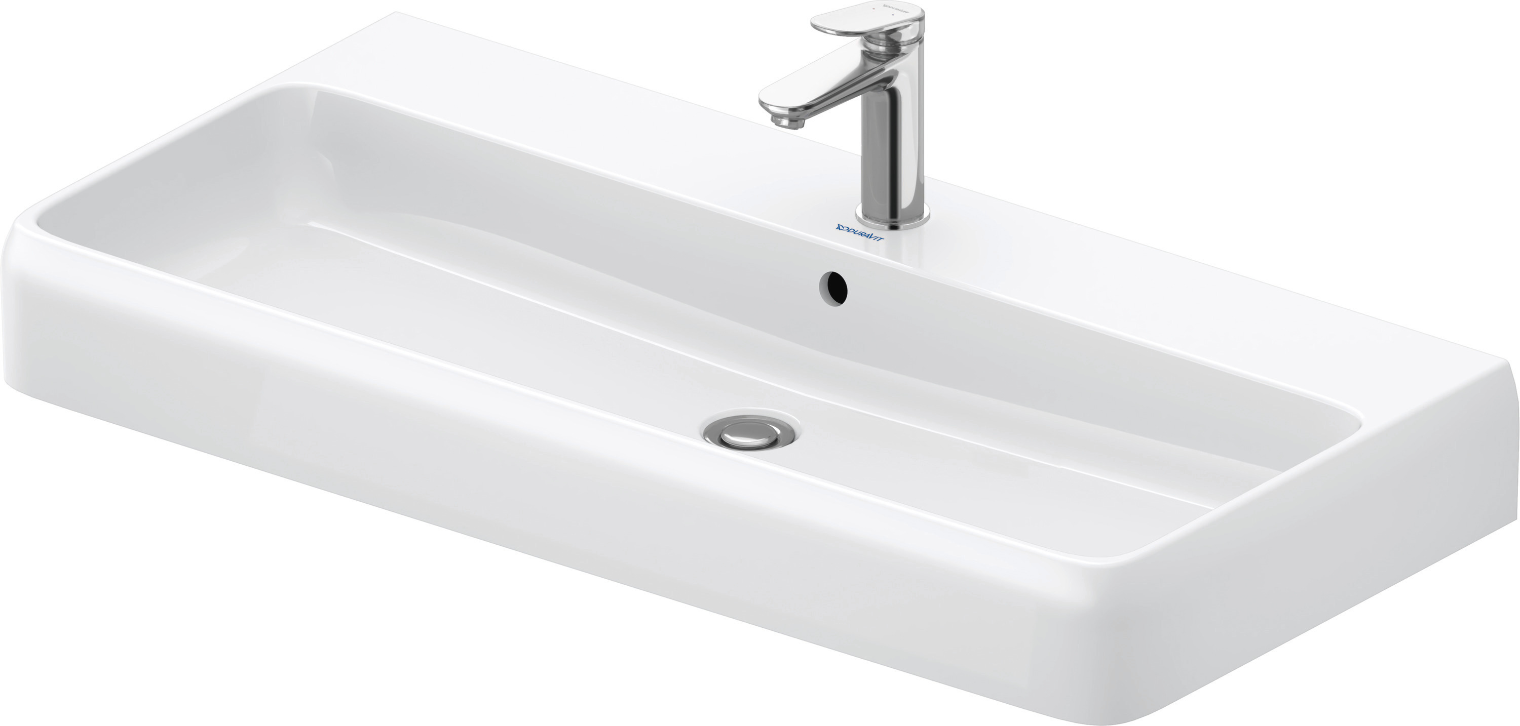 Duravit Collection One Waschtisch, 1000X470Mm, Mit ÜBerlauf, Unterseite Glasiert