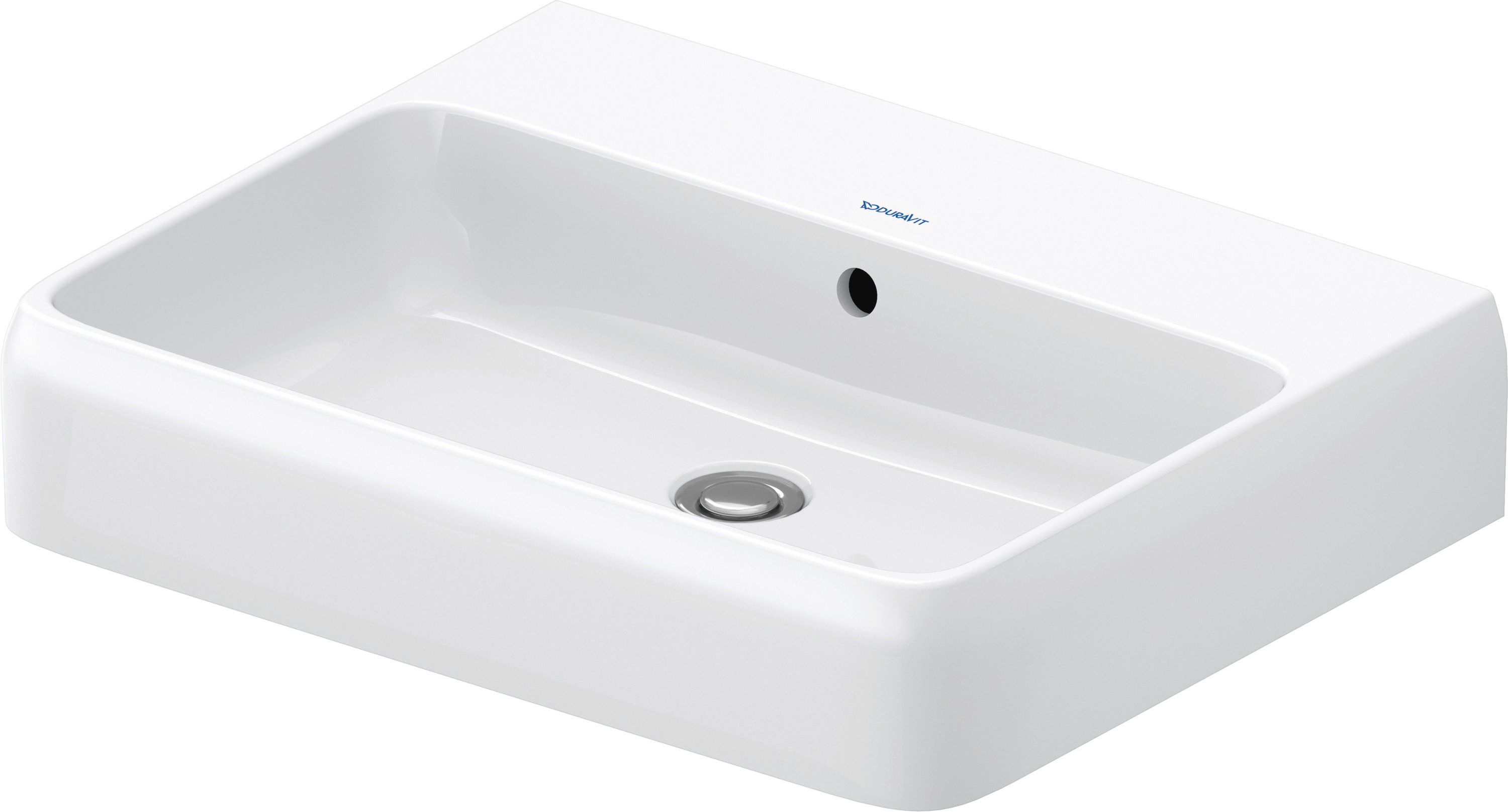 Duravit Collection One Waschtisch, 600X470Mm, Mit ÜBerlauf, Unterseite Glasiert