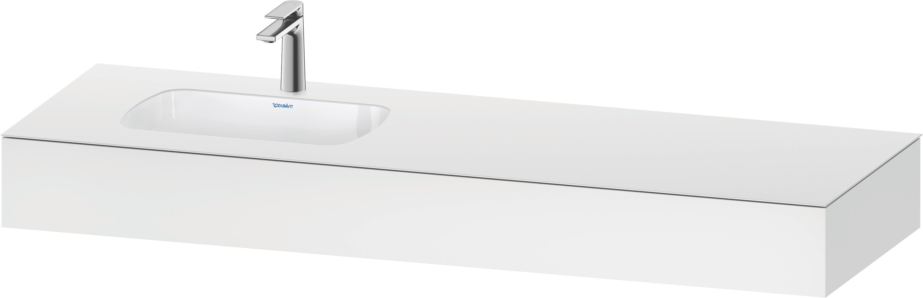 Duravit Collection One Einbauwaschtisch Mit Konsole, 1600X550X170Mm, Becken