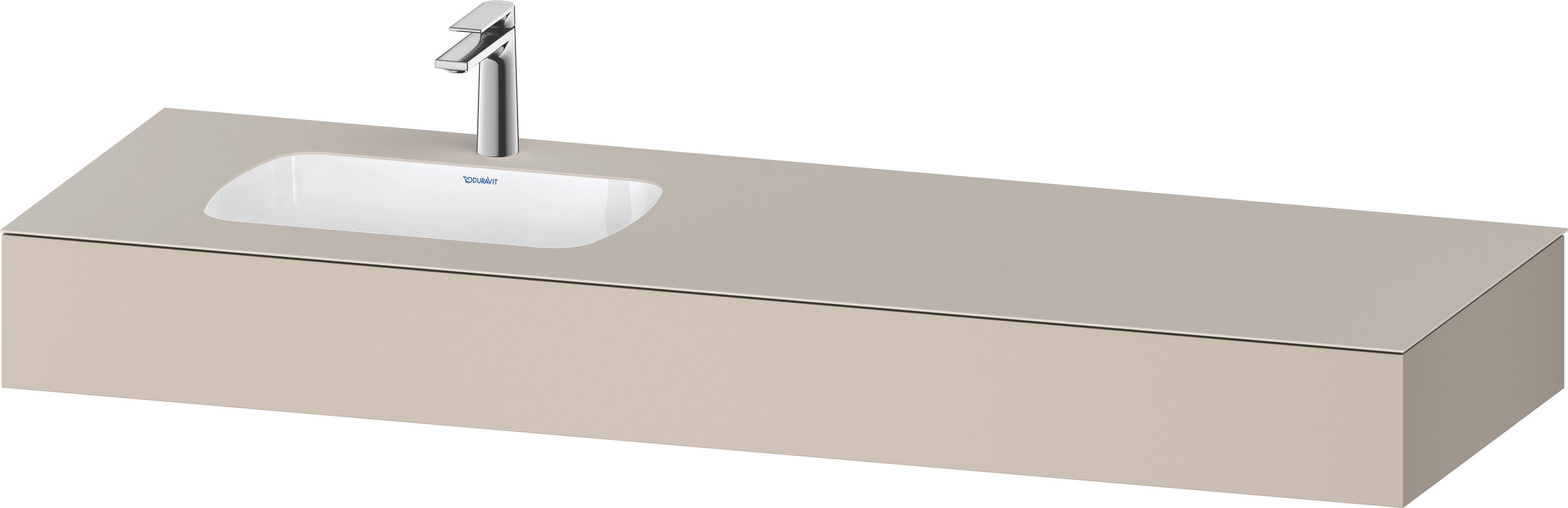 Duravit Collection One Einbauwaschtisch Mit Konsole, 1600X550X170Mm, Becken