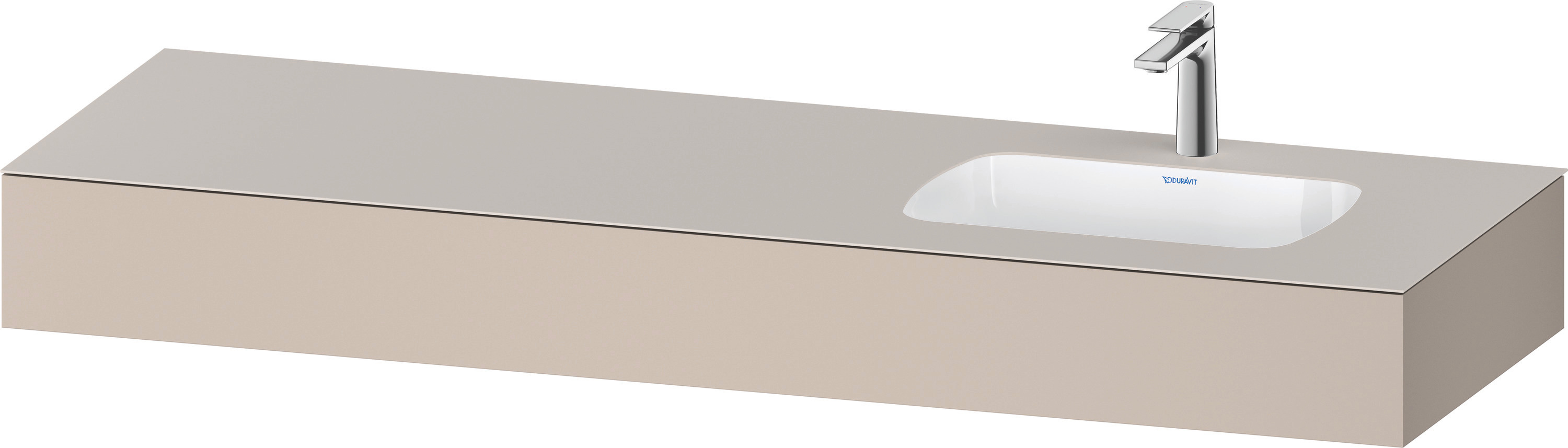 Duravit Collection One Einbauwaschtisch Mit Konsole, 1600X550X170Mm, Becken