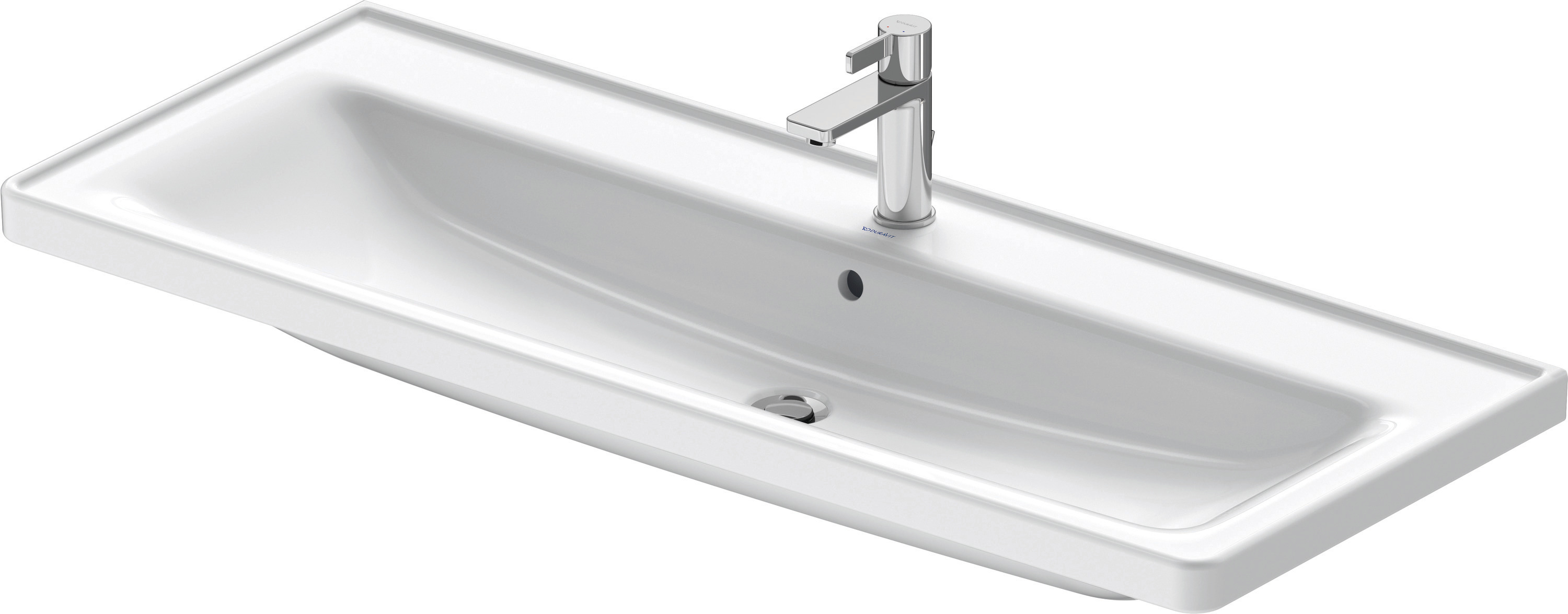 Duravit D-Neo Waschtisch, 1205X480Mm, 1 Hahnloch, Mit ÜBerlauf, Weiß