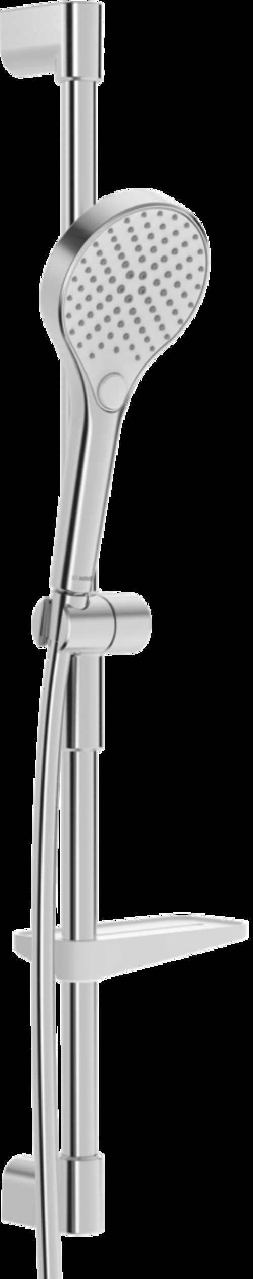 Hansa Hansaviva Wandstangengarnitur, 766Mm, Mit 3-Strahliger Handbrause,