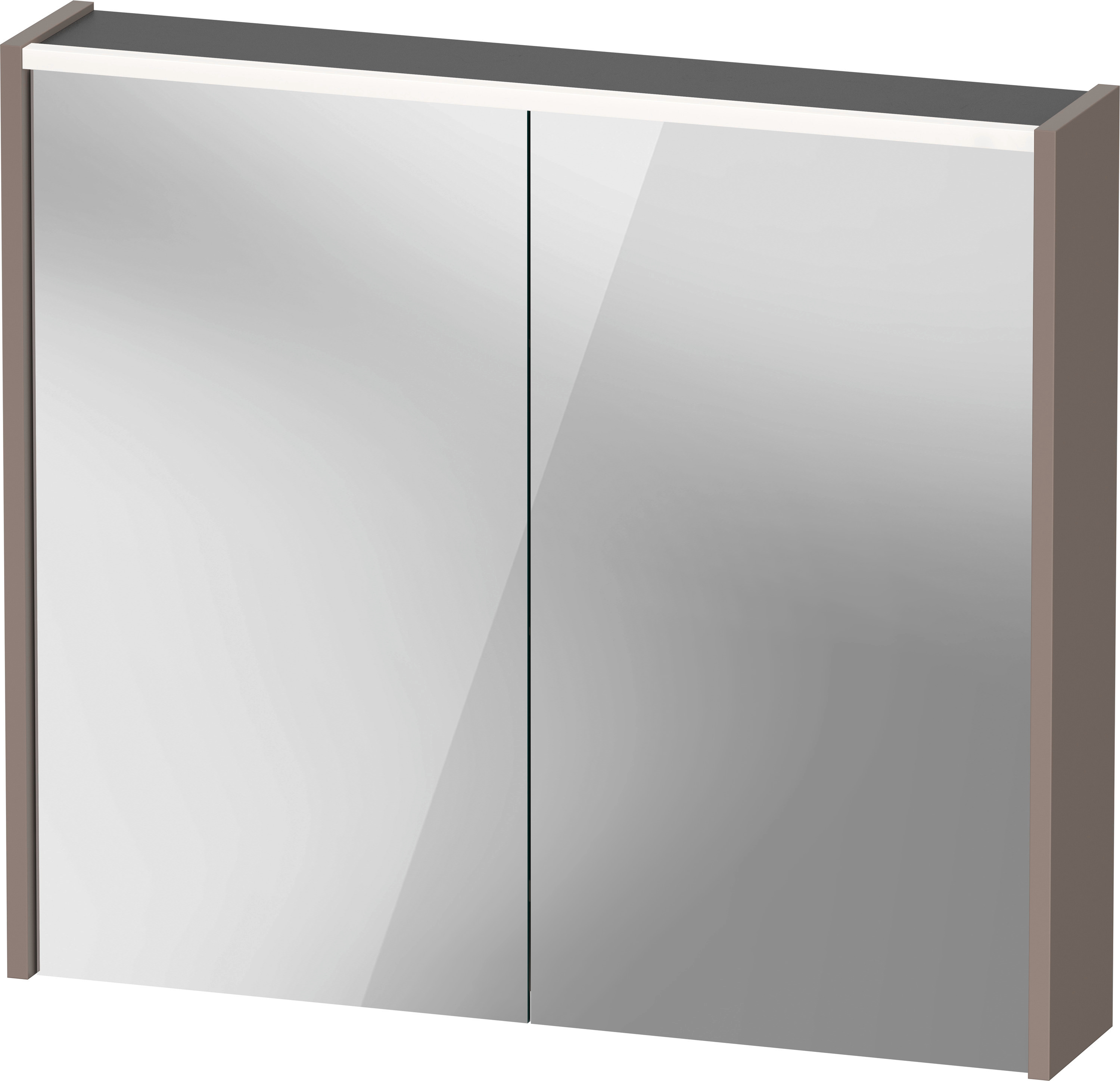 Duravit D-Code Spiegelschrank, Steckdose Typ J (Ch, Li), 2 TüRen, Led-Lichtfeld