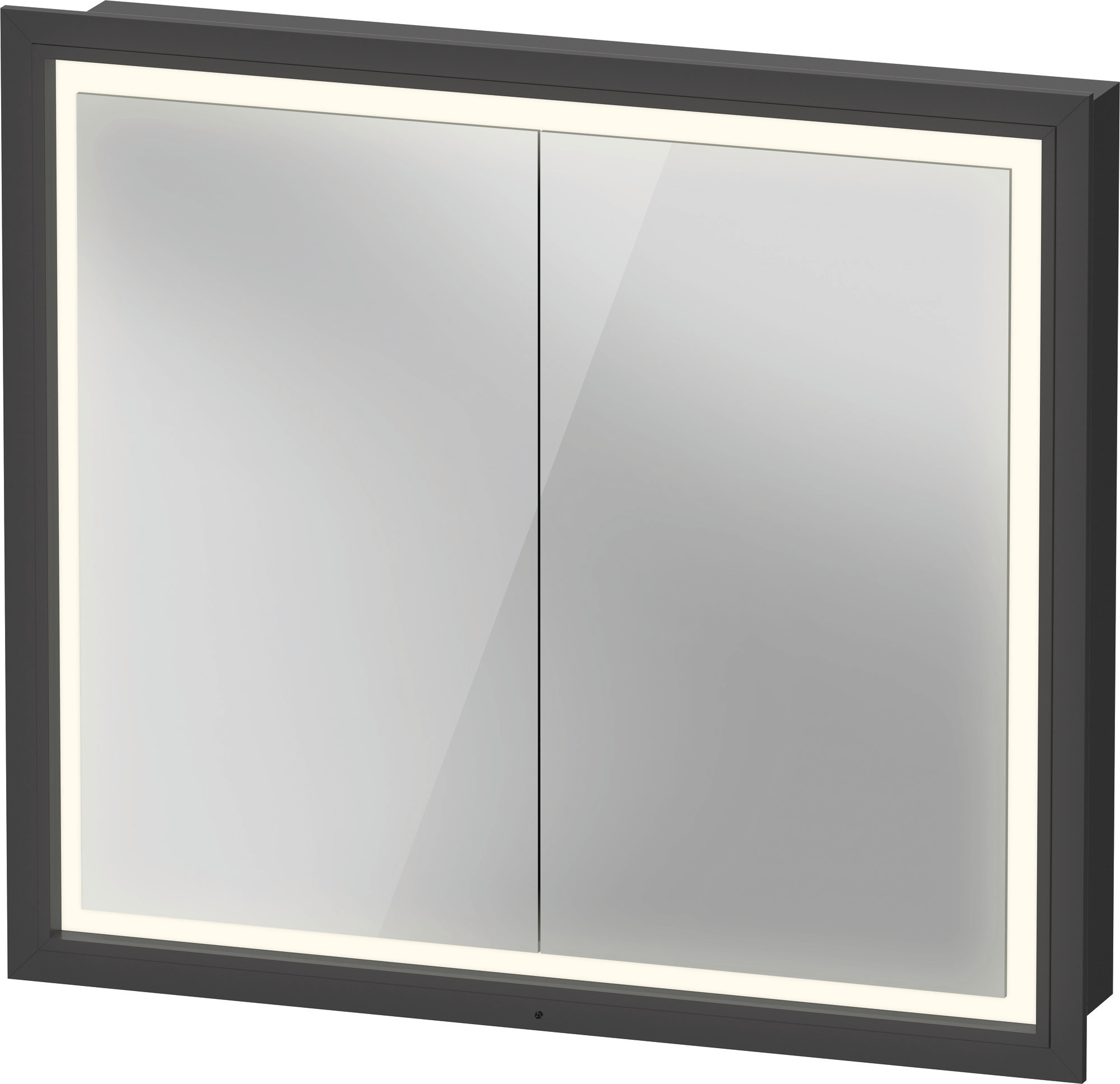 Duravit L-Cube Spiegelschrank Mit Led-Beleuchtung, 2 TüRen, Touch-Led, Steckdose