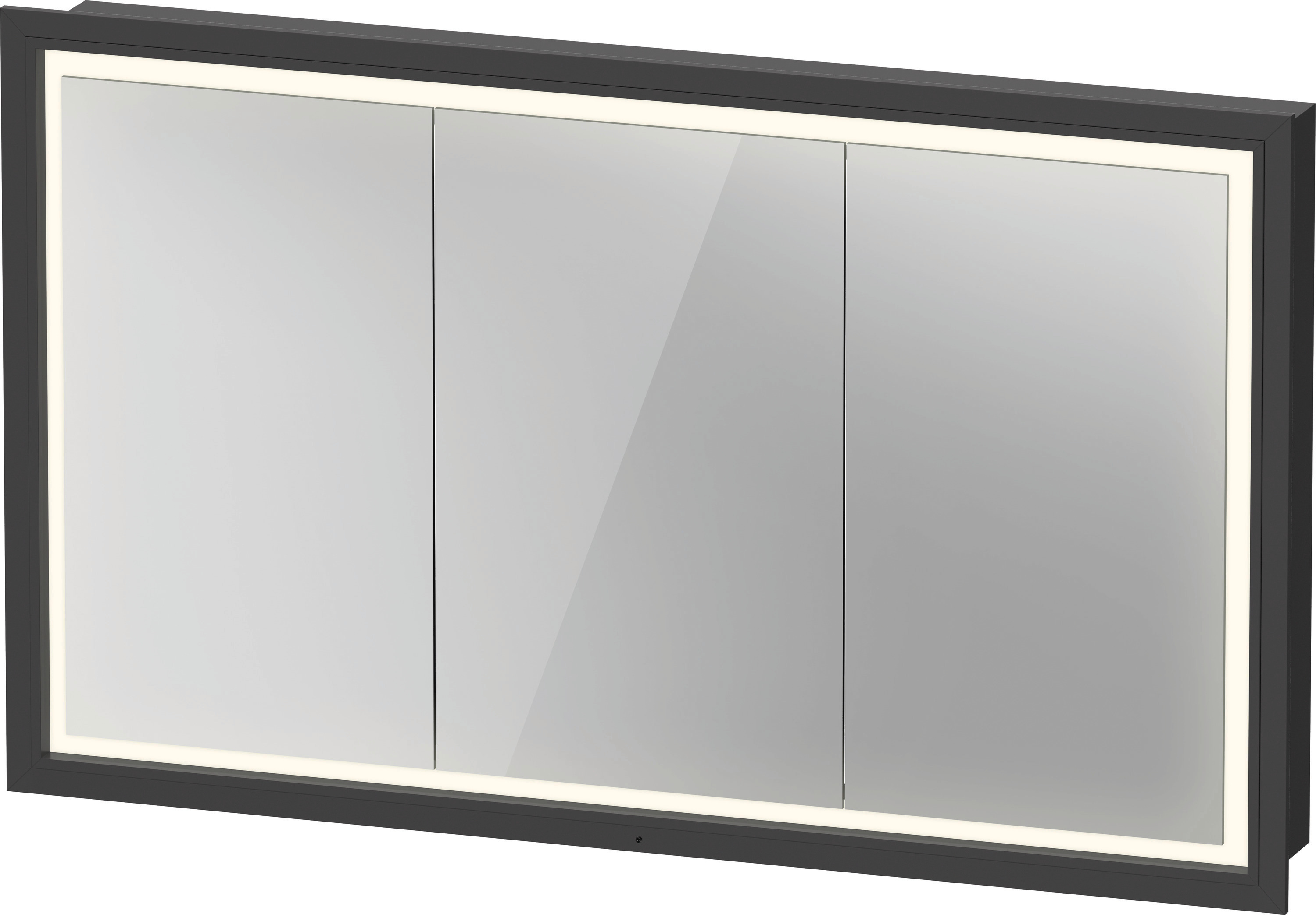 Duravit L-Cube Spiegelschrank Mit Led-Beleuchtung, 3 TüRen, Touch-Led, Steckdose
